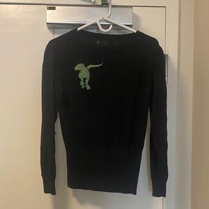 Dinosaur Black Sweater